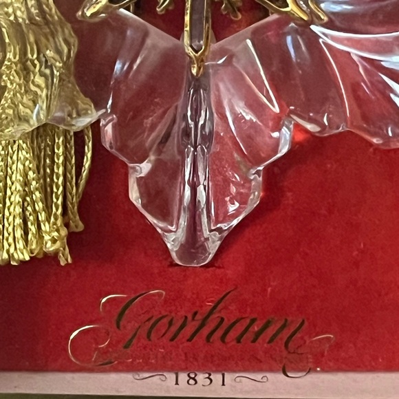 NWT/NOS Vintage Gorham Crystal Snowflake Ornament - Picture 3 of 4